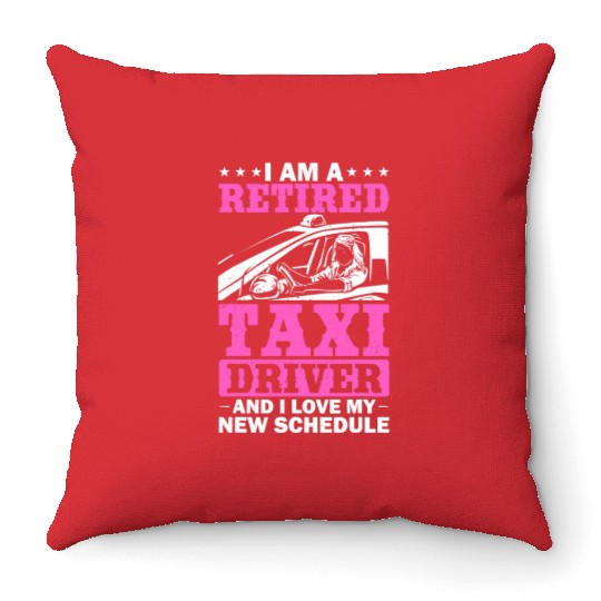 Professional Driver Cab Driver Outfit Taxi Lover Throw Pillows