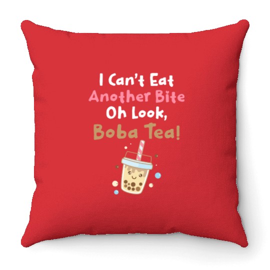 Bubble Tea Lover Boba Tea Drinker Korean Drink Throw Pillows