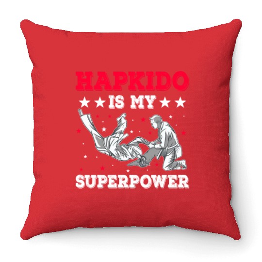 Hapkido Mixed Martial Arts Korean Martial Artist Throw Pillows