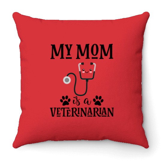 Veterinarian Son Or Daughter Throw Pillows