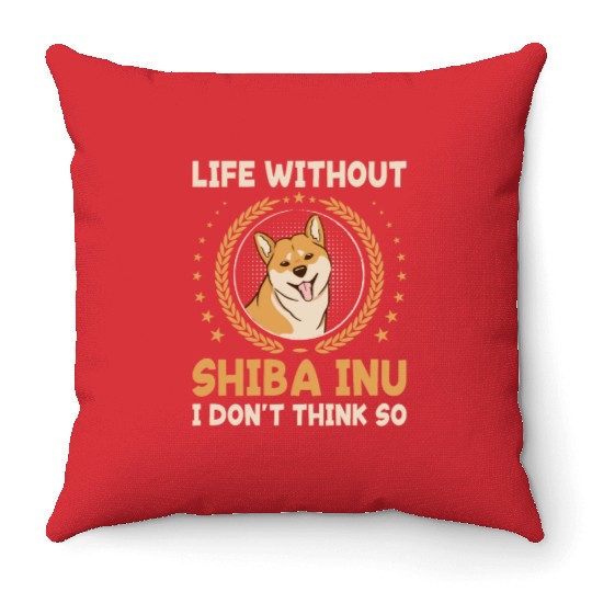 Shiba Inu Dog Lover Puppy Breeder Pet Dog Owner Throw Pillows