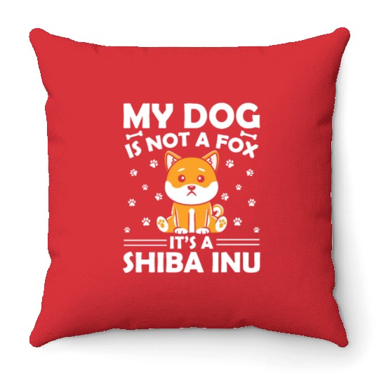 Shiba Inu Dog Lover Puppy Breeder Pet Dog Owner Throw Pillows
