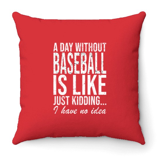 Baseball Pitcher Catcher Saying Gift Throw Pillows