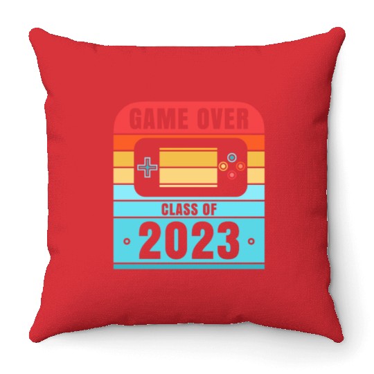 Game Over Class of 2023 Seniors Graduation Gifts Throw Pillows
