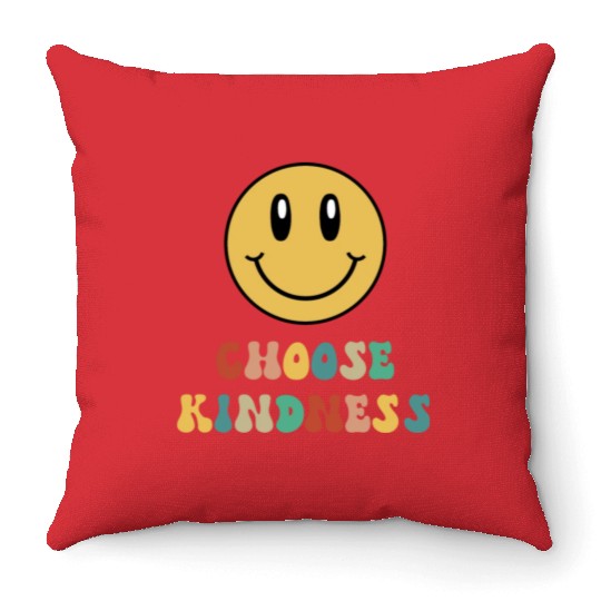Choose Kindness Teacher Kindergarten Gift Preschoo Throw Pillows