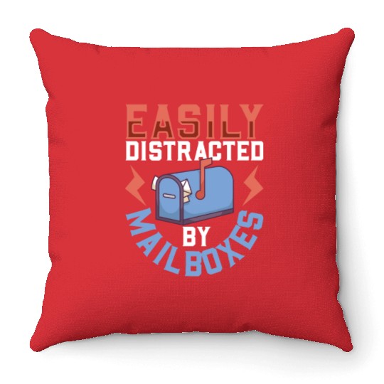 Postal Worker Mail Lady Mail Carrier Postal Throw Pillows