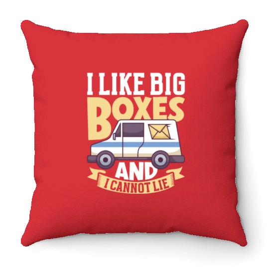 Postal Worker Mail Lady Mail Carrier Postal Throw Pillows