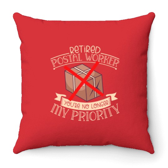 Postal Worker Mail Lady Mail Carrier Postal Throw Pillows