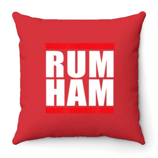 Unique S Womens Rum Ham Blue Small Us Throw Pillows