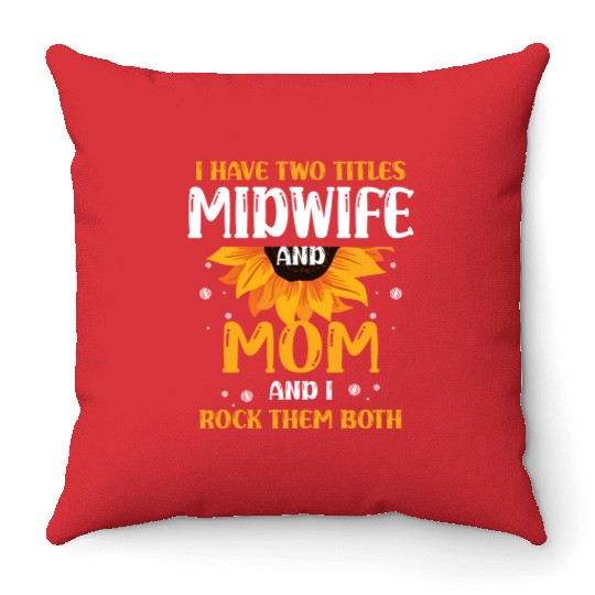 Doula Midwifery Birth Childbirth Pregnancy Midwife Throw Pillows