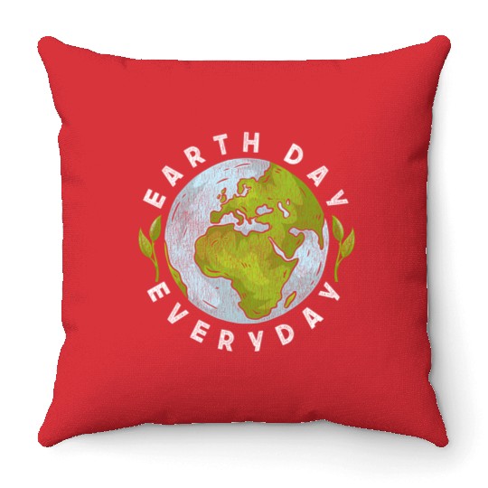 Earth Day Everyday Earth Day Throw Pillows