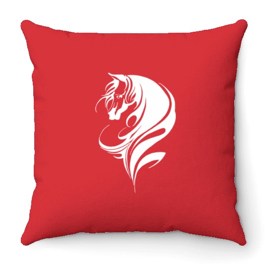 Horse Horse Head Pony Colt Throw Pillows