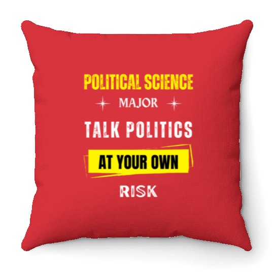 Political Science Major Throw Pillows