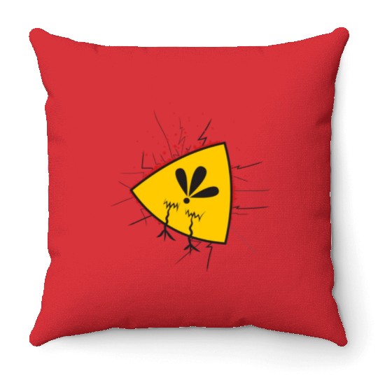 Angry bird Throw Pillows
