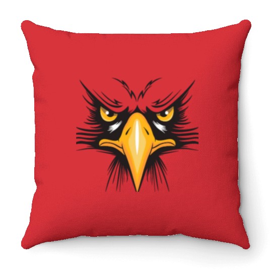 Angry bird Throw Pillows