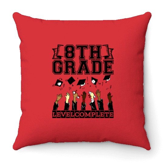 Graduation Her Him 5 Grade Middle School Level Com Throw Pillows