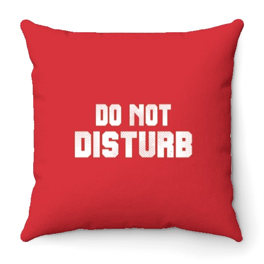 Do Not Disturb Fun Throw Pillows