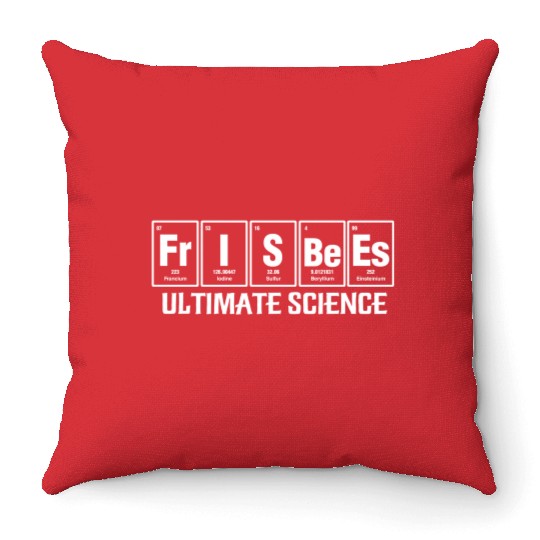 Ultimate Frisbee Player Team Frisbees Ultimate Sci Throw Pillows