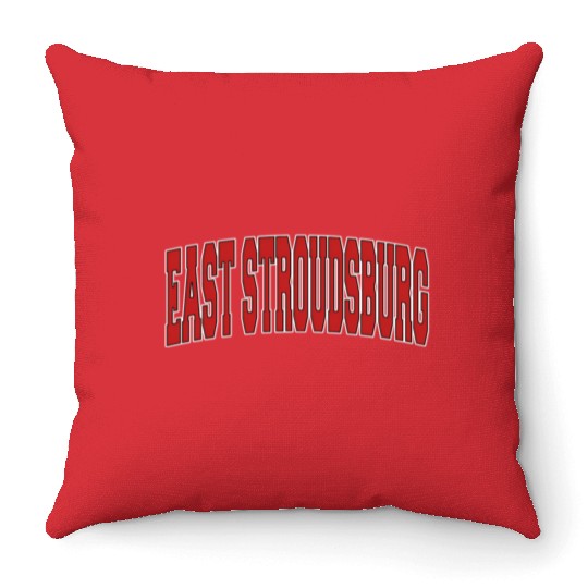 East Stroudsburg Pa Pennsylvania Varsity Style Usa Throw Pillows