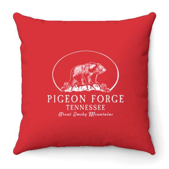 Pigeon Forge Great Smoky Mountains Throw Pillows