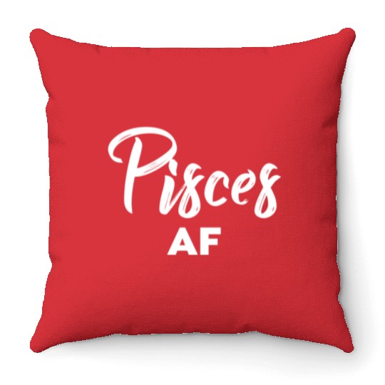 Pisces Af Pisces Astrology Zodiac Sign Pisces Throw Pillows