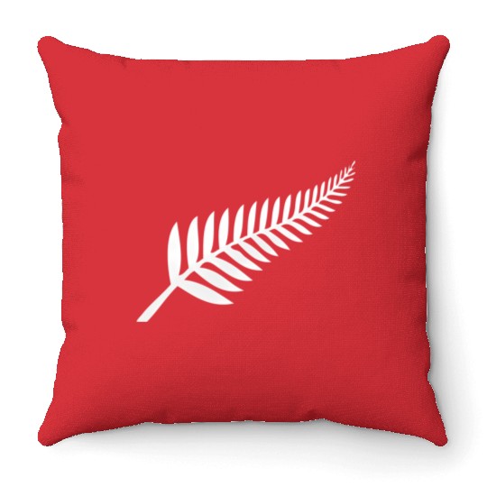 New Zealand Silver Fern Kiwi Pride Throw Pillows