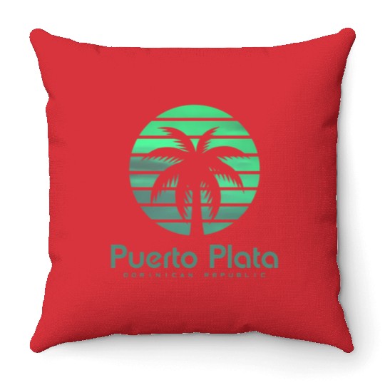 Puerto Plata Dominican Republic Throw Pillows