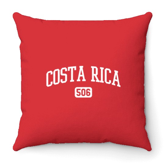506 Costa Rica Country Area Code Costa Rican Pride Throw Pillows