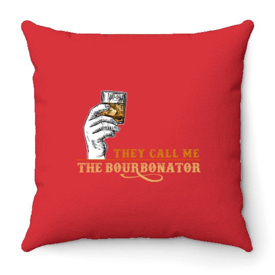 Booze Drinkers Bourbon Drinkers Whiskey Beer Bourb Throw Pillows