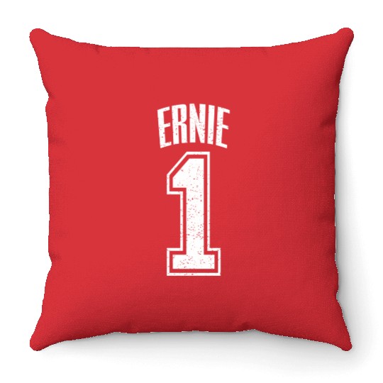 Ernie Supporter Number 1 Greatest Fan Throw Pillows
