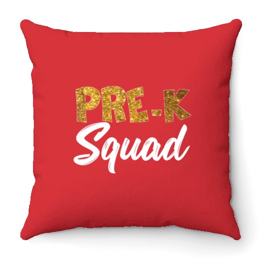 Team Pre K Teacher Back To School s Top Throw Pillows