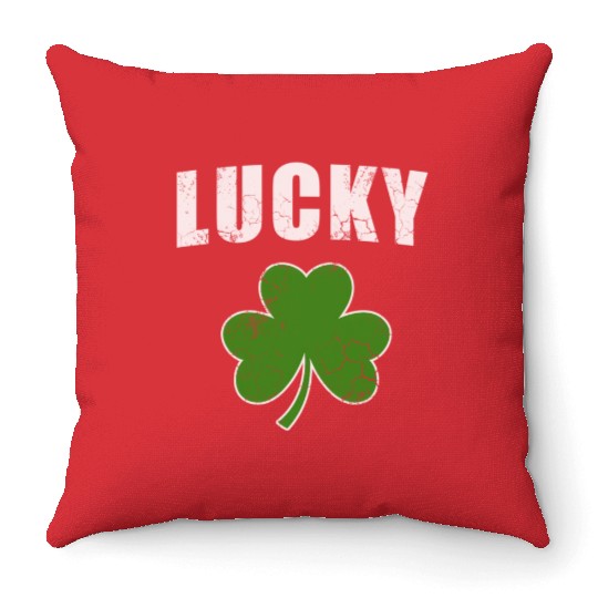 Lucky Irish Shamrock St Patrick'S Day Youth Throw Pillows