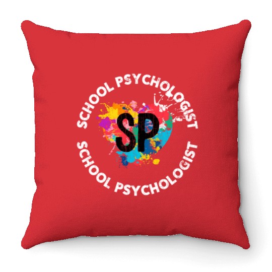 School Psychologist For Psychology Throw Pillows