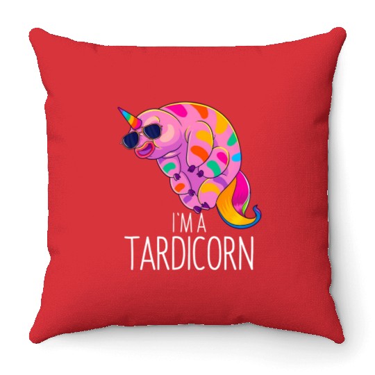 Water Bear Unicorn Tardigrade Science Microbiology Throw Pillows