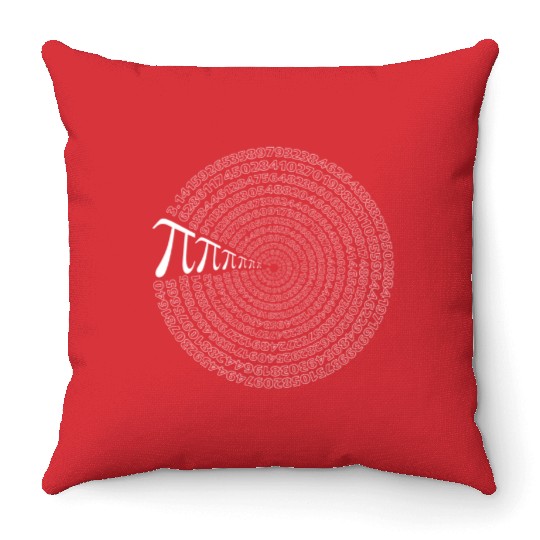 Pie Numbers Nerd Pi Day Throw Pillows