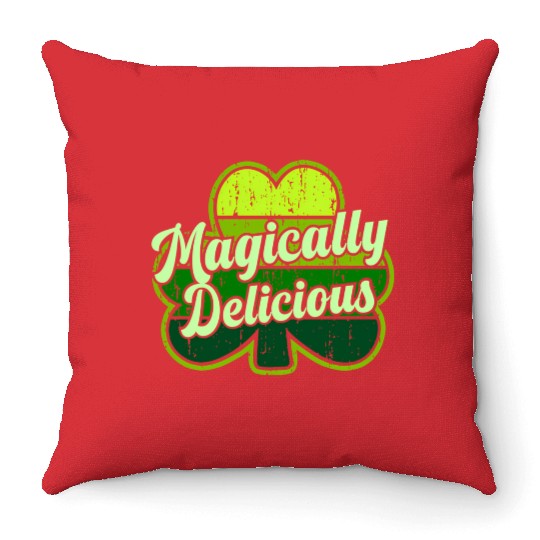 St Patric Day 2021 Magically Delicious Luck Throw Pillows