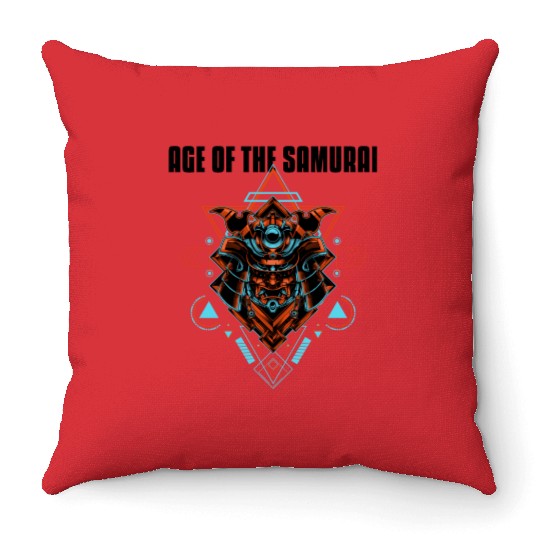 Age Of The Samurai Throw Pillows