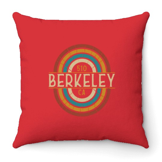 Berkeley Area Code 510 Residents State California Throw Pillows