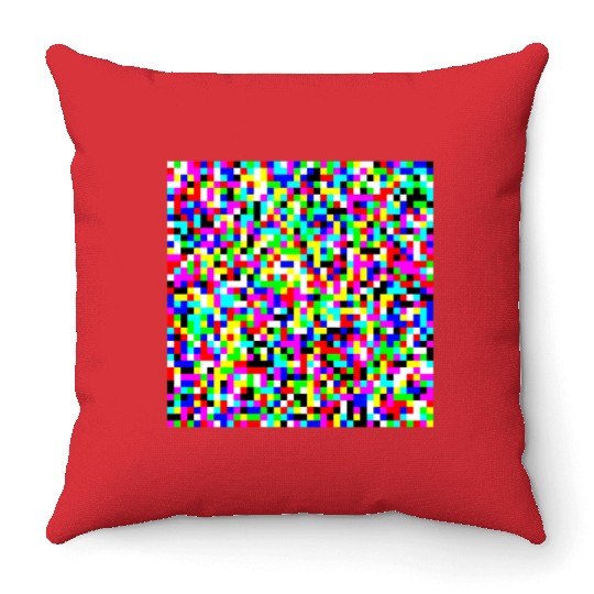 Adversarial Anti-Facial Recognition Camouflage Throw Pillows