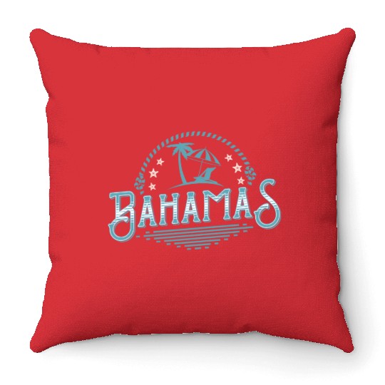 Proud Bahamas Bahamians Flag sau Throw Pillows