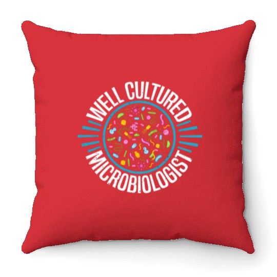Medical Microbiology Microbiologist Microbiology Throw Pillows