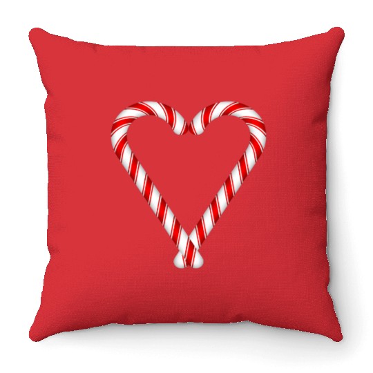 Sweets Candy Canes He Throw Pillows