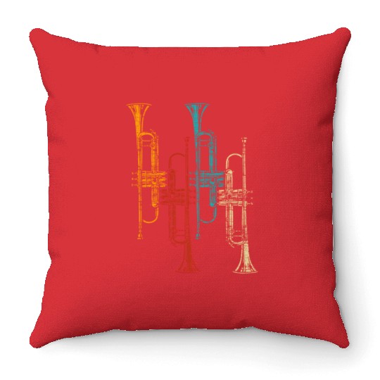 Trumpet Throw Pillows