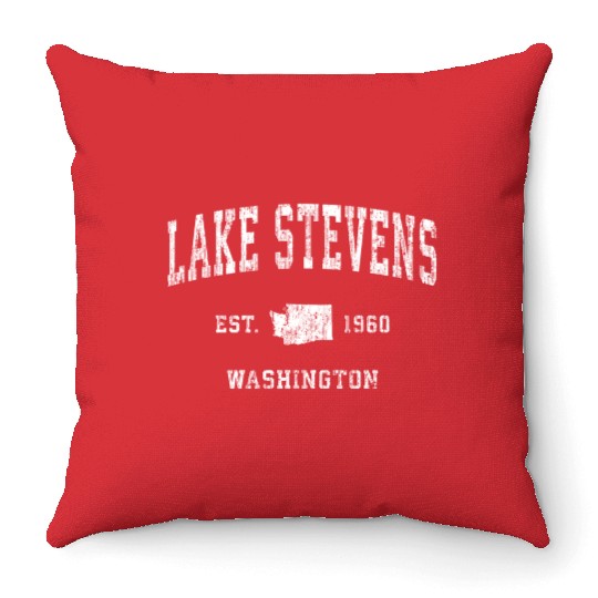 Lake Stevens Washington Wa Athletic Sports Throw Pillows