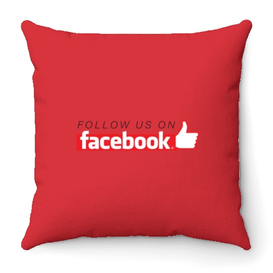 Facebook friends Throw Pillows