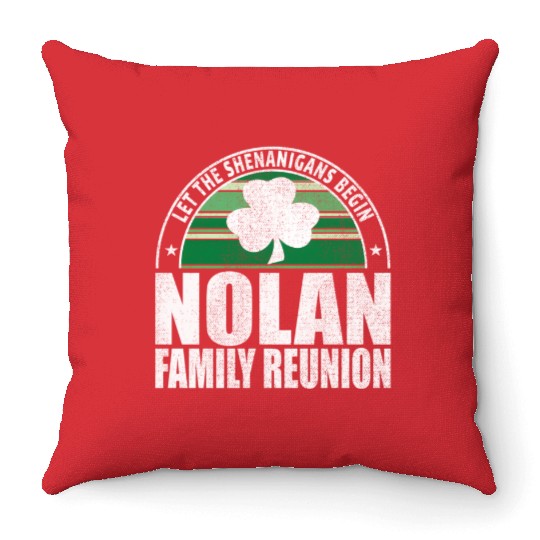 Nolan Family Reunion Irish Throw Pillows