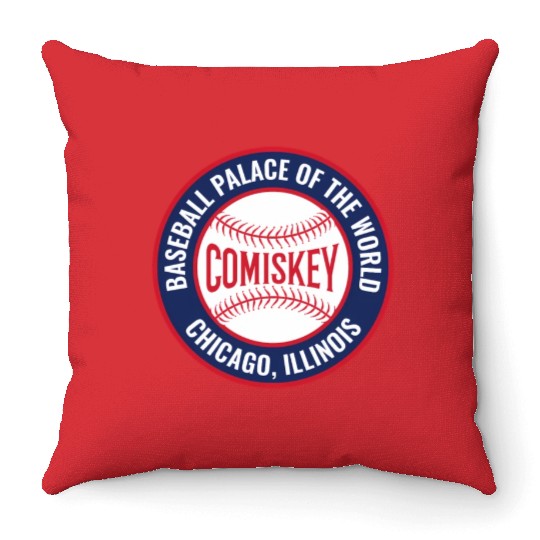 Comiey Park Chicago Throw Pillows