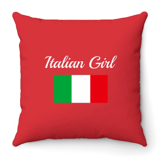 Italian Flag Italy Pride Italian-American Throw Pillows