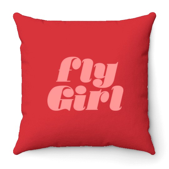 Fly 80S 90S Old School Hip Hop Throw Pillows