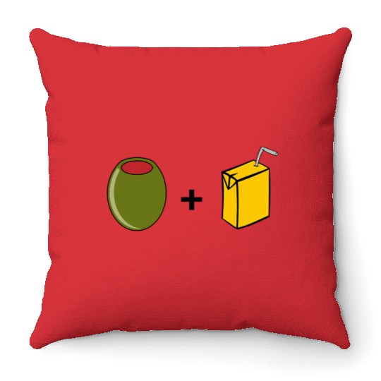 Olive Juice I Love You Throw Pillows